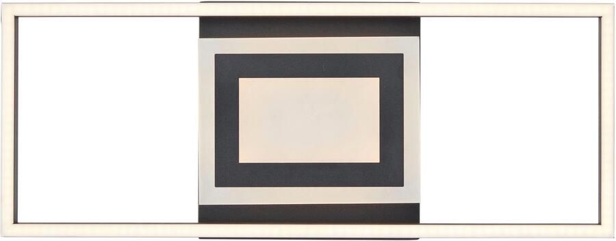 BreLight Led-plafondlamp Besson 55 x 16 cm 2900 lm 3000 k metaal kunststof zwart - Foto 2