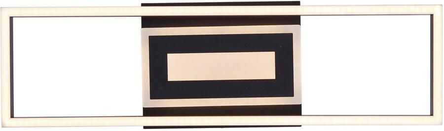 BreLight Led-plafondlamp Besson 55 x 16 cm 2900 lm 3000 k metaal kunststof zwart - Foto 3