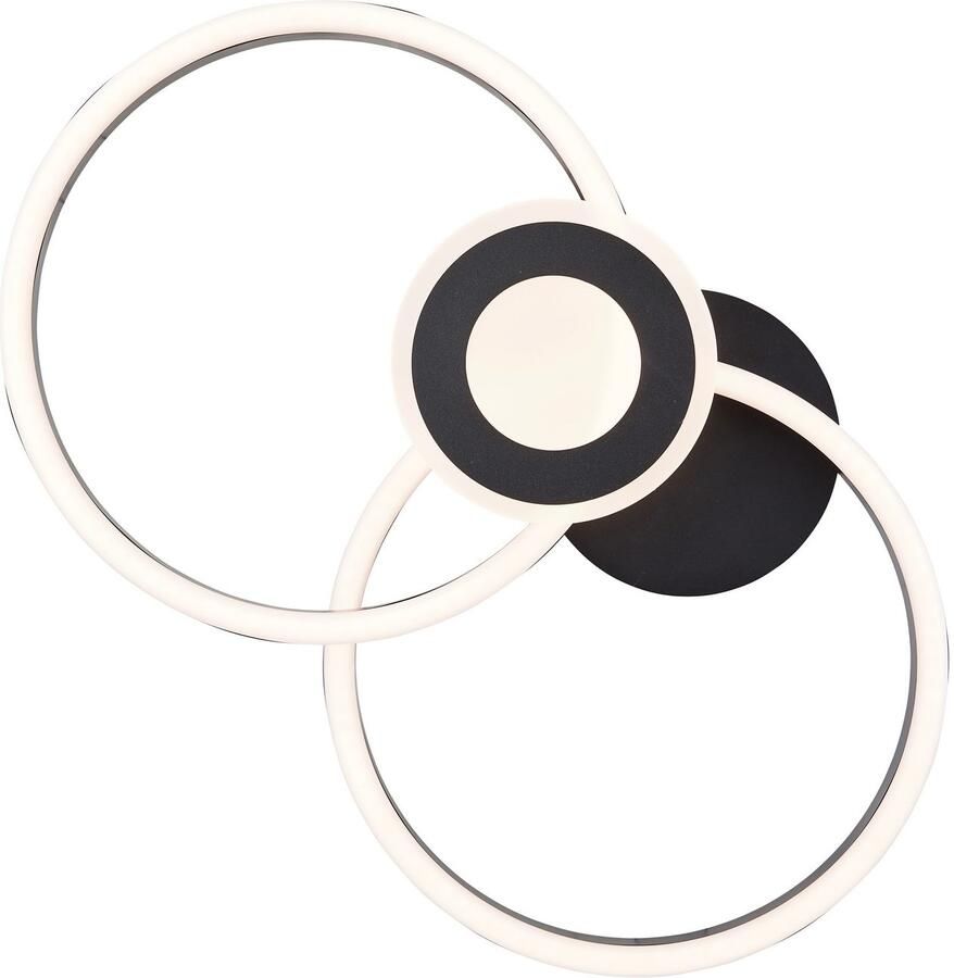 BreLight Led-plafondlamp Bray 30 x 52 cm 2900 lm 3000 k warmwit metaal zwart - Foto 3