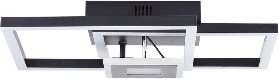 BreLight Led-plafondlamp Bray 40 x 40 cm 2900 lm 3000k warmwit draaibaar zwart - Foto 6