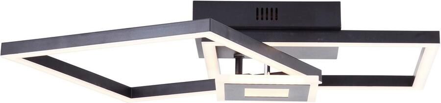 BreLight Led-plafondlamp Bray 40 x 40 cm 2900 lm 3000k warmwit draaibaar zwart - Foto 7