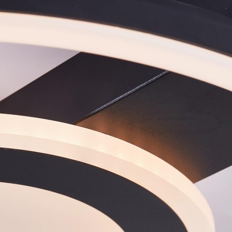 BreLight Led-plafondlamp Maureen 3001 k warmwit metaal zwart - Foto 2