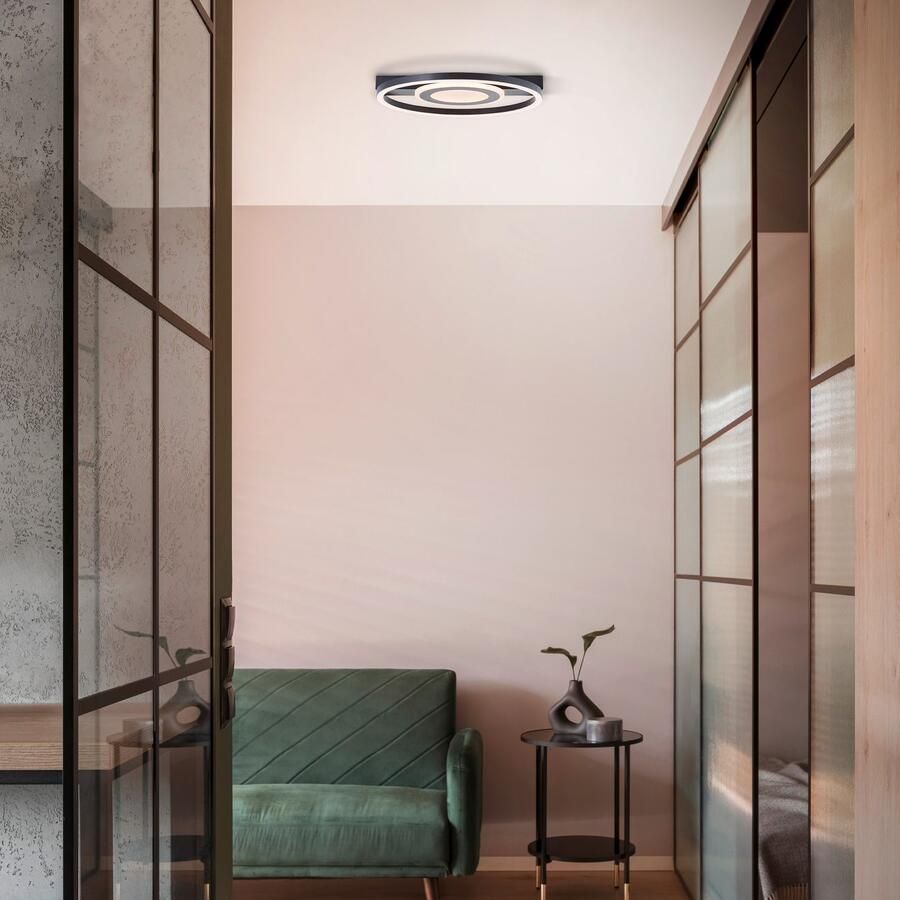 BreLight Led-plafondlamp Maureen 3001 k warmwit metaal zwart - Foto 3