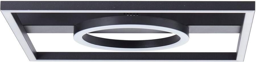 BreLight Led-plafondlamp Maureen 40 x 40 cm 2700 lm 3000 k warmwit metaal zwart - Foto 5