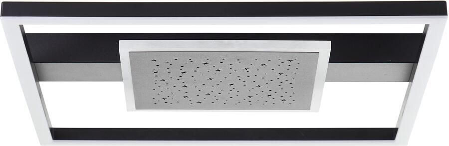 BreLight Led-plafondlamp RENO 37 x 37 cm 3500 lm 3000 k ster glans zwart - Foto 5