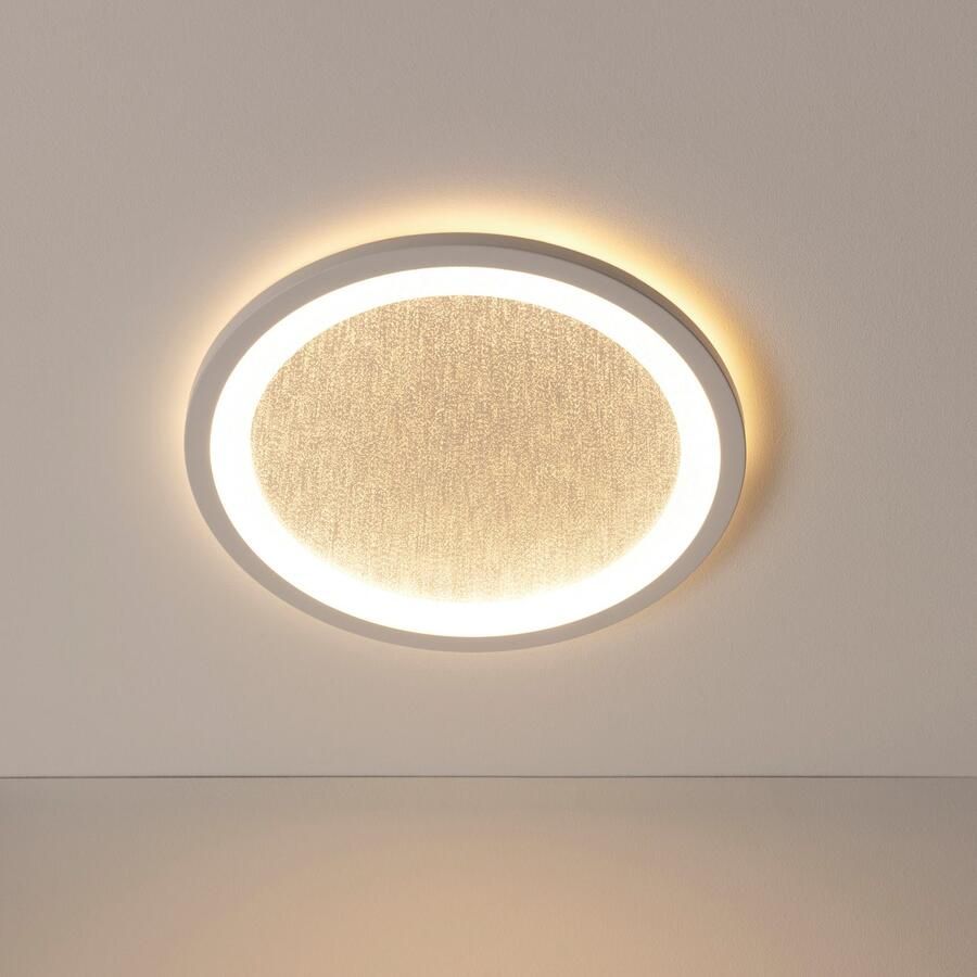 BreLight Led-plafondlamp Tanida LED-plafondlamp glittereffect RGB dimbaar 2200lm 3000-6500K wit