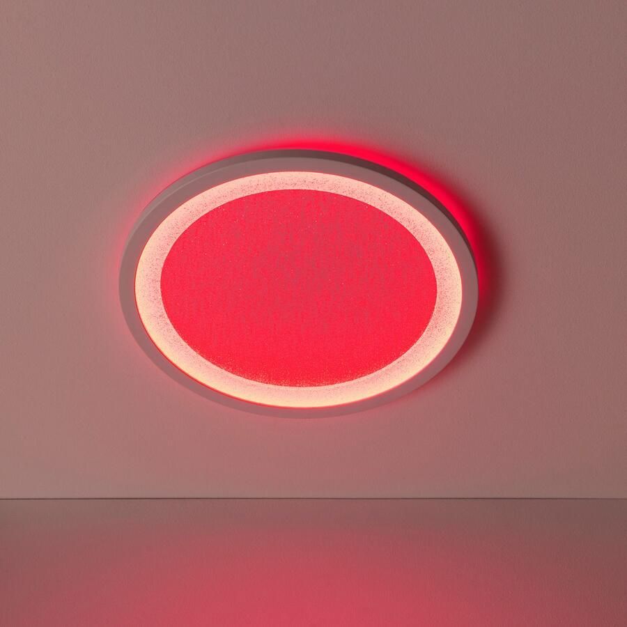 BreLight Led-plafondlamp Tanida LED-plafondlamp glittereffect RGB dimbaar 2200lm 3000-6500K wit - Foto 3