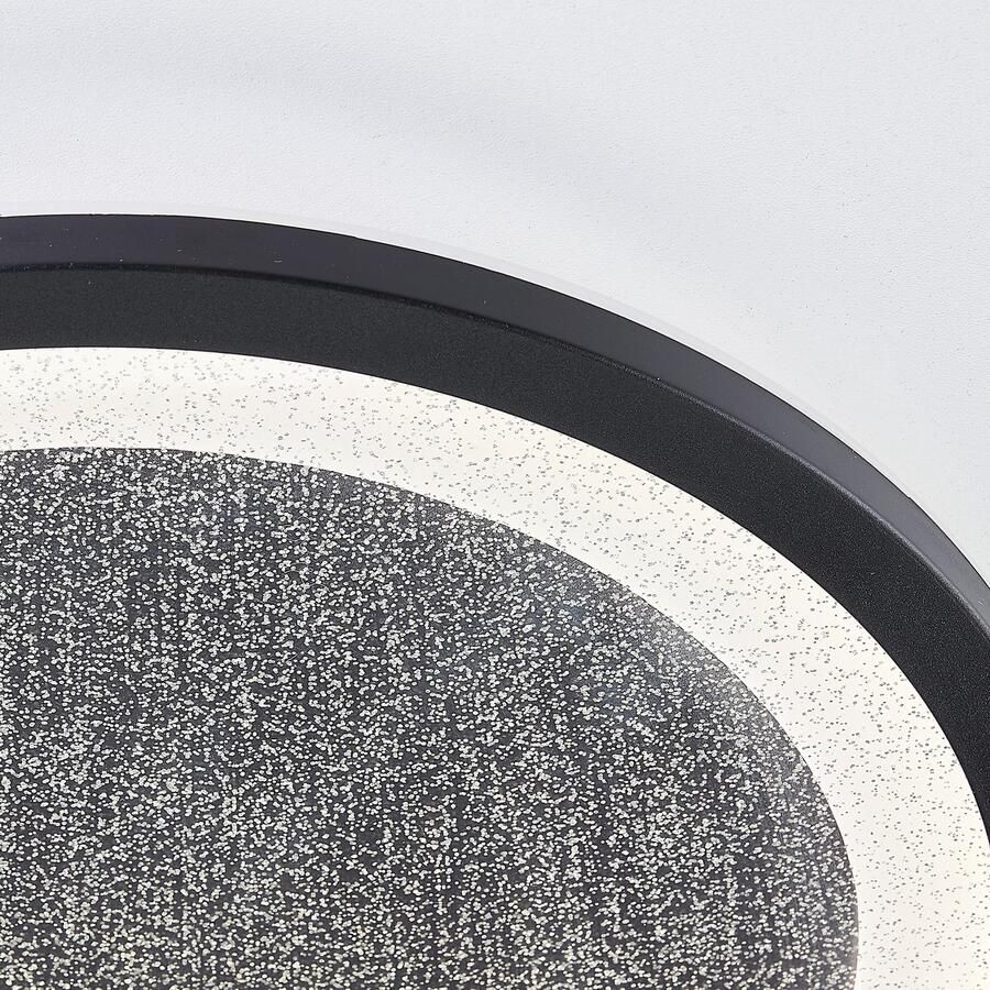 BreLight Led-plafondlamp Tanida LED-plafondlamp met glittereffect 22 W 2200 lm 4000 K zwart - Foto 5