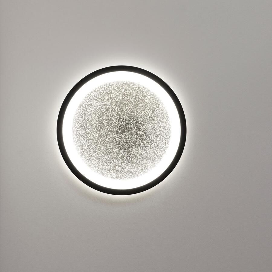 BreLight Led-plafondlamp Tanida LED-plafondlamp met glittereffect 22 W 2200 lm 4000 K zwart - Foto 6