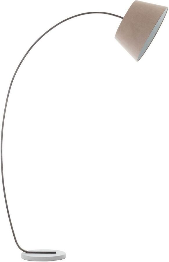 Brilliant Leuchten Booglamp Brok 196 cm hoogte 121 cm uitsteek e27 draaibaar beton metaal textiel taupe (1 stuk) - Foto 8