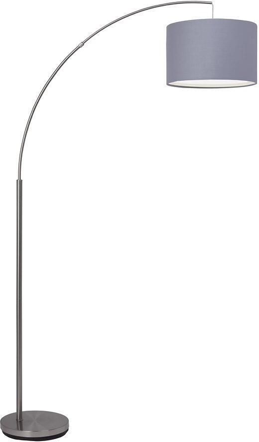 Brilliant Leuchten Booglamp Clarie 1 8m hoogte e27 max. 60w stoffen kap metaal textiel - Foto 6