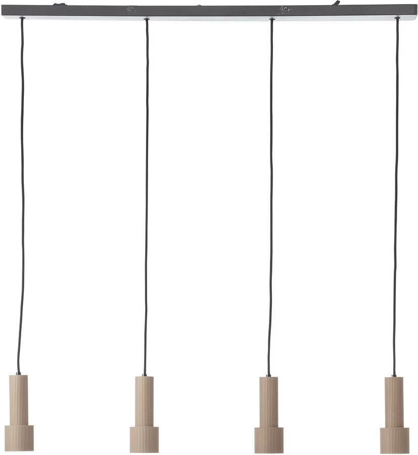 Brilliant Leuchten Hanglamp Cadiz 150 x 98 cm 4x gu10 fitting inkortbaar aluminium zwart bronzen kleur (1 stuk)