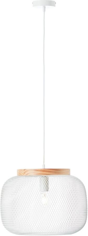 Brilliant Leuchten Hanglamp Giada Hanglamp 40 cm E27 inkortbaar metaal hout (1 stuk) - Foto 1