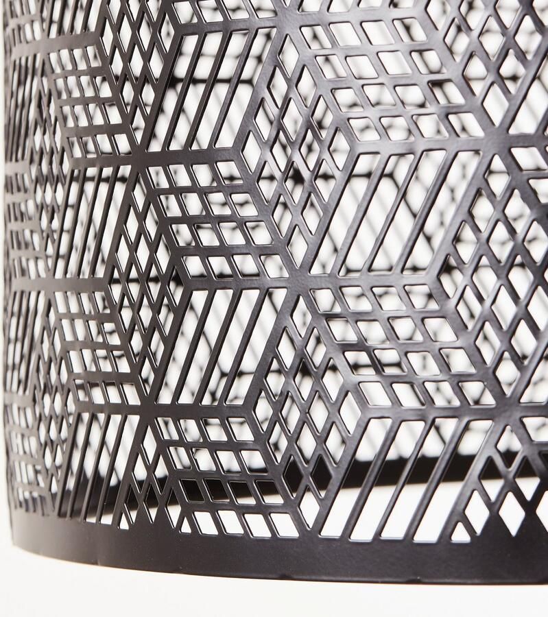 Brilliant Leuchten Hanglamp Santy 120 x 39 cm e27 inkortbaar metaal bamboe zwart natuurlijk