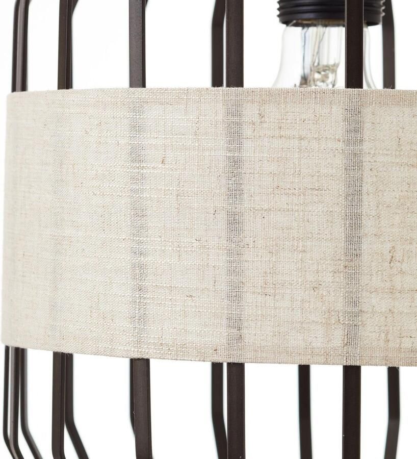 Brilliant Leuchten Hanglamp Slope 4 fittingen zwart naturel (1 stuk)