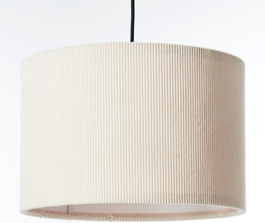 Brilliant Leuchten Hanglamp TONY met cord-lampenscherm 150 x 35 cm e27 inkortbaar textiel - Foto 5