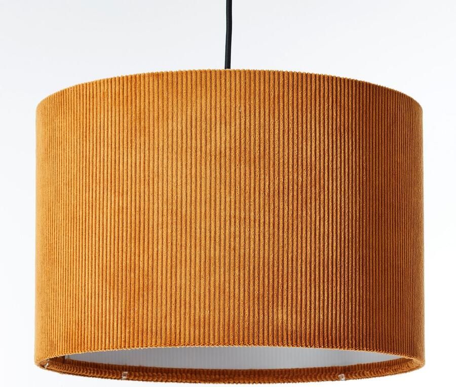 Brilliant Leuchten Hanglamp TONY met cord-lampenscherm 150 x 35 cm e27 inkortbaar textiel - Foto 4