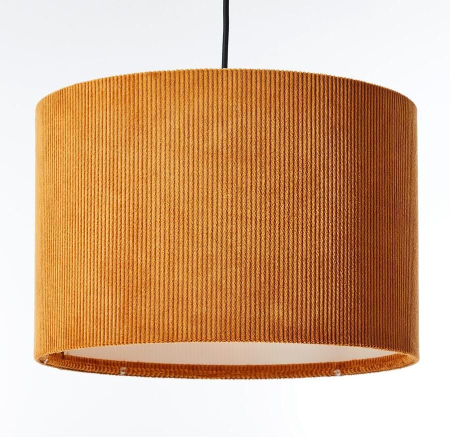 Brilliant Leuchten Hanglamp TONY met cord-lampenscherm 150 x 35 cm e27 inkortbaar textiel - Foto 3