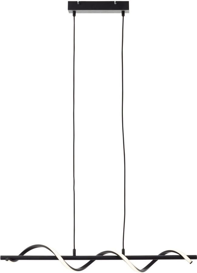Brilliant Leuchten Led-hanglamp Eunice 80 cm breed 2600 lumen 4000 k in hoogte verstelbaar mat zwart (1 stuk) - Foto 2
