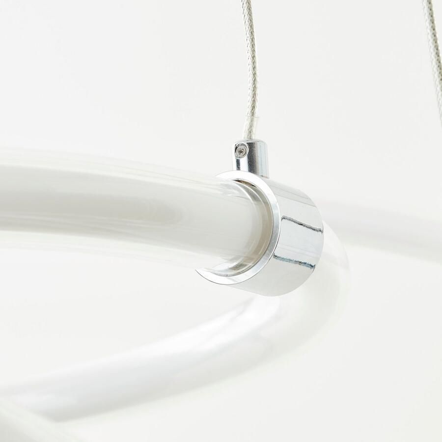Brilliant Leuchten Led-hanglamp Poolen 8000 lumen ø 79 cm aluminium kunststof chroomkleurig - Foto 3