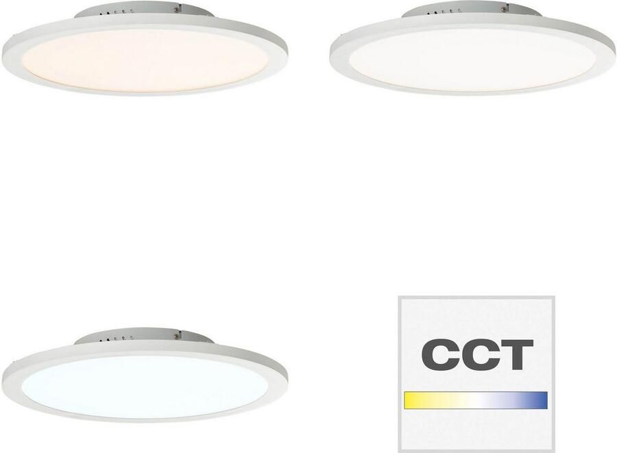 Brilliant Leuchten Led-plafondlamp Abie Ø 40 cm RGB dimbaar CCT afstandsbediening metaal kunststof wit (1 stuk) - Foto 6