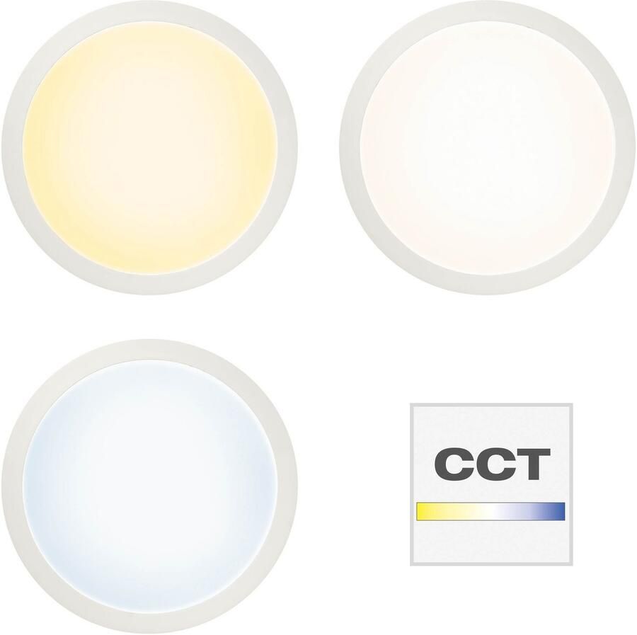 Brilliant Leuchten Led-plafondlamp Abie Ø 40 cm RGB dimbaar CCT afstandsbediening metaal kunststof wit (1 stuk) - Foto 3