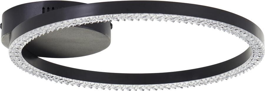 Brilliant Leuchten Led-plafondlamp AURELIA Kristaloptiek Ø 30 cm 1500 lm 4000 K metaal kunststof zwart - Foto 3
