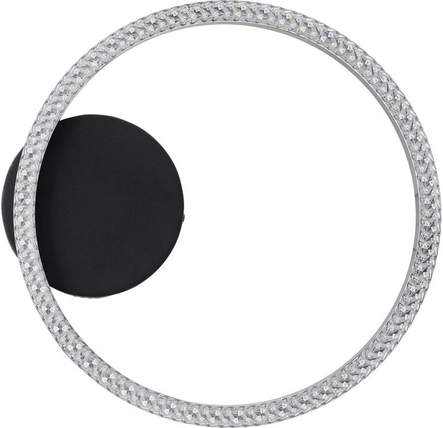 Brilliant Leuchten Led-plafondlamp AURELIA Kristaloptiek Ø 30 cm 1500 lm 4000 K metaal kunststof zwart - Foto 2