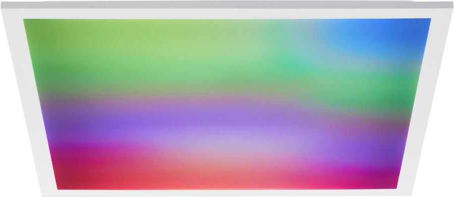 Brilliant Leuchten Led-plafondlamp Briston 45 x 45 cm 2500 lm 3000-6500 k ic-rgb dimbaar aluminium wit - Foto 7