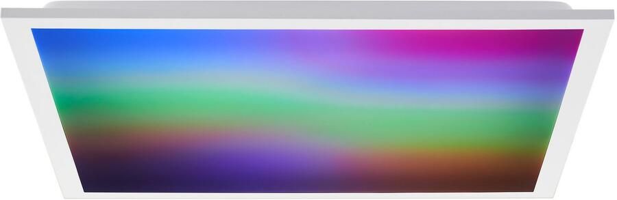Brilliant Leuchten Led-plafondlamp Briston 45 x 45 cm 2500 lm 3000-6500 k ic-rgb dimbaar aluminium wit - Foto 5