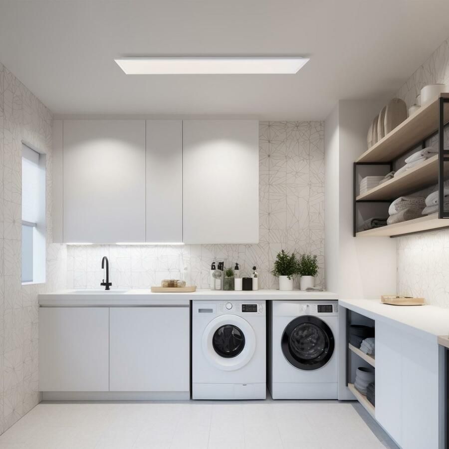 Brilliant Leuchten Led-plafondlamp Briston Opbouw LED paneel 120 x 30 cm 4200 lm dimbaar 3000-6500 K wit - Foto 3