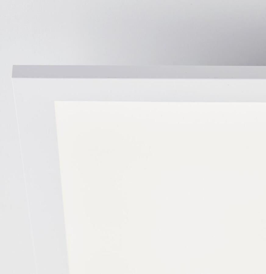 Brilliant Leuchten Led-plafondlamp Briston 45 x 45 cm 2500 lm 3000-6500 k ic-rgb dimbaar aluminium wit - Foto 4