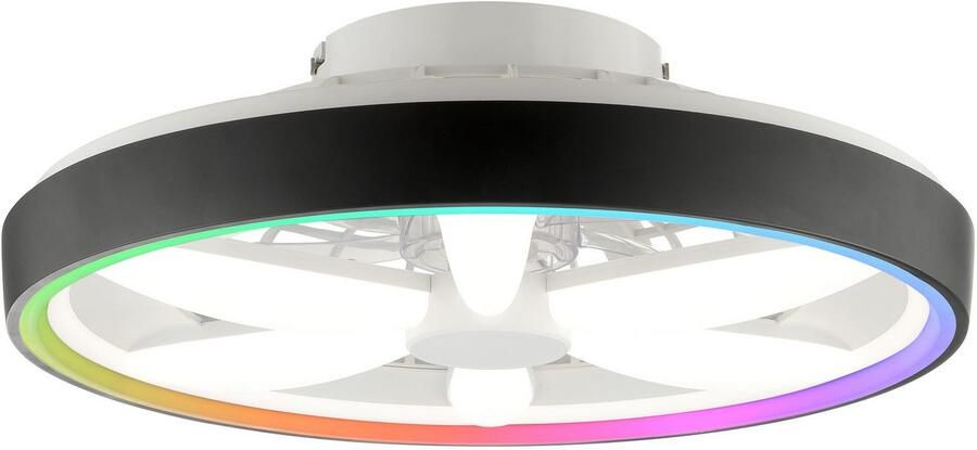 Brilliant Leuchten Led-plafondlamp Gaiano Ø 48cm met ventilator 6400 lm dimbaar RGB 2700-6500 K - Foto 3