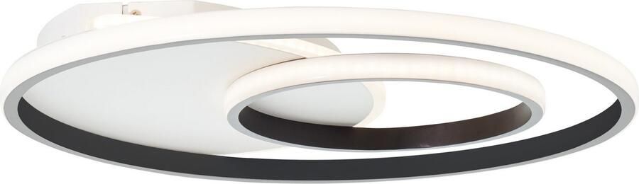 Brilliant Leuchten Led-plafondlamp Merapi Ø 50 8 cm 4100 lm warmwit licht metaal kunststof wit zwart (1 stuk) - Foto 3