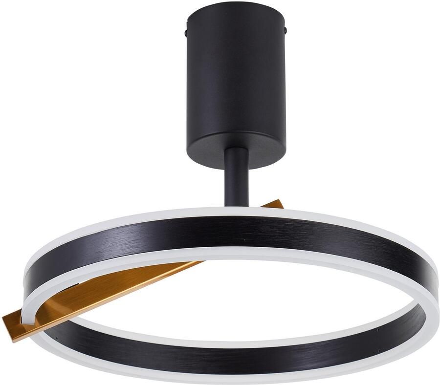 Brilliant Leuchten Led-plafondlamp Merida 36 x 42 x 40 cm 3100 lm 3000-6500 k dimbaar aluminium zwart - Foto 5