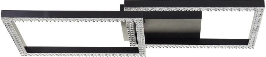 Brilliant Leuchten Led-plafondlamp Ranni 41 x 41 2700 lm 4000 k kristaloptiek draaibaar zwart - Foto 5