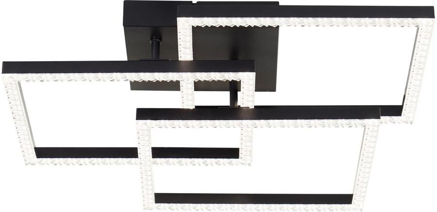 Brilliant Leuchten Led-plafondlamp Ranni 47 x 47 3900 lm 4000 k kristaloptiek draaibaar zwart - Foto 3