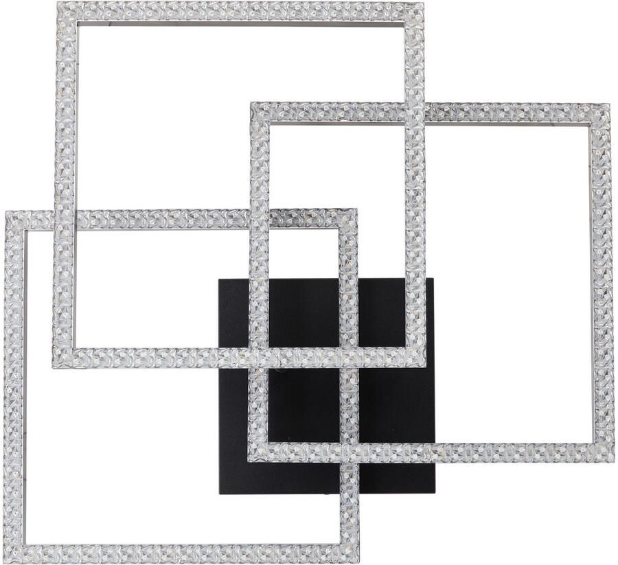 Brilliant Leuchten Led-plafondlamp Ranni 47 x 47 3900 lm 4000 k kristaloptiek draaibaar zwart - Foto 2