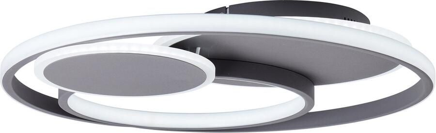Brilliant Leuchten Led-plafondlamp Runda Ø 50 cm 5200 lm 3000-6500 K dimbaar CCT afstandsbediening metaal (1 stuk)