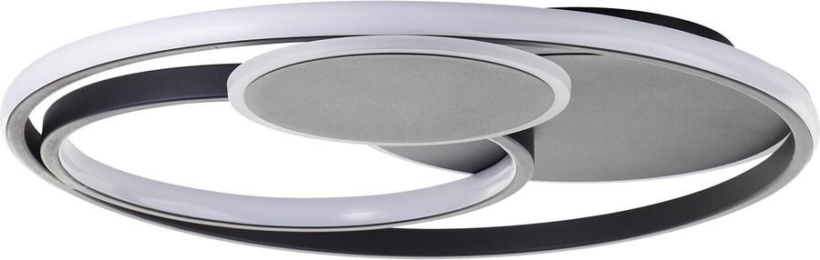 Brilliant Leuchten Led-plafondlamp Runda Ø 50 cm 5200 lm 3000-6500 K dimbaar CCT afstandsbediening metaal (1 stuk)
