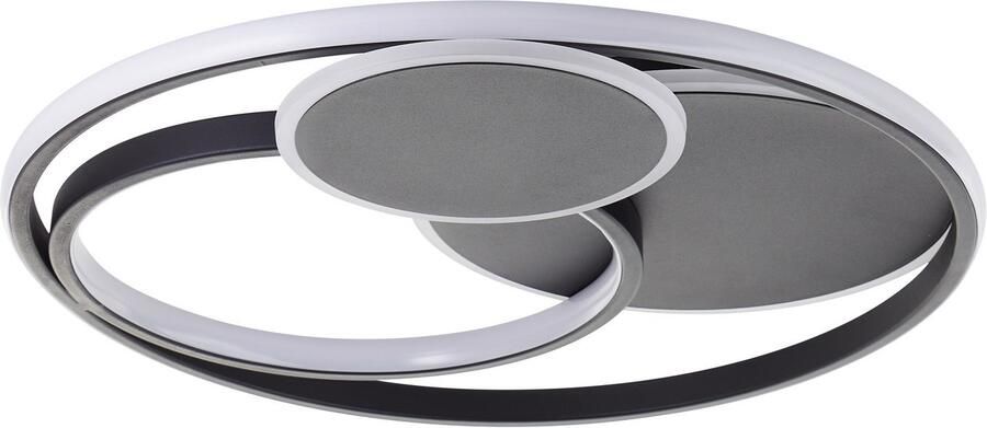 Brilliant Leuchten Led-plafondlamp Runda Ø 50 cm 5200 lm 3000-6500 K dimbaar CCT afstandsbediening metaal (1 stuk) - Foto 5