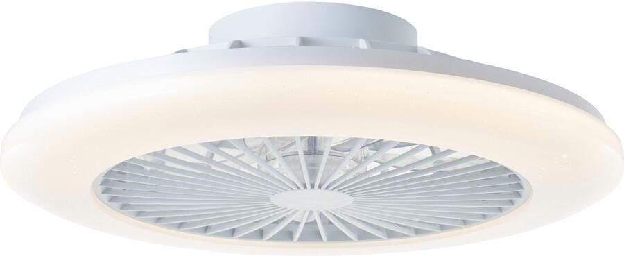 Brilliant Leuchten Led-plafondlamp Salerno LED lamp ventilator digitale RGB 49 cm 4700 lm 3000-6500 K (1 stuk)