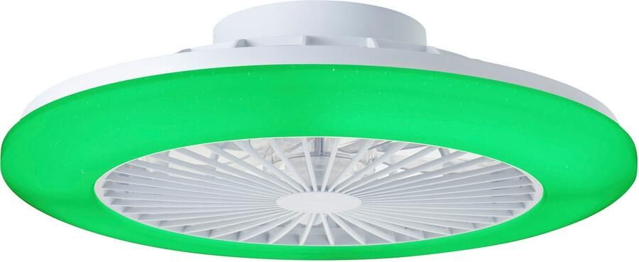 Brilliant Leuchten Led-plafondlamp Salerno LED lamp ventilator digitale RGB 49 cm 4700 lm 3000-6500 K (1 stuk) - Foto 8