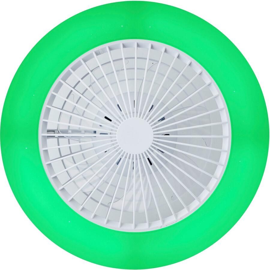Brilliant Leuchten Led-plafondlamp Salerno LED lamp ventilator digitale RGB 49 cm 4700 lm 3000-6500 K (1 stuk) - Foto 2