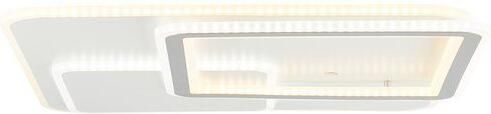 Brilliant Leuchten Led-plafondlamp Savare dimbaar via afstandsbediening nachtlicht metaal acryl wit grijs (1 stuk) - Foto 4