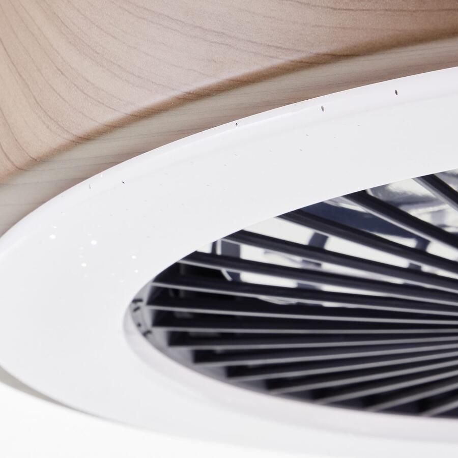 Brilliant Leuchten Led-plafondlamp SLIMLINE 49 cm ventilator digitaal rgb 4700 lm dimbaar 3000-6500 k cct (1 stuk) - Foto 2