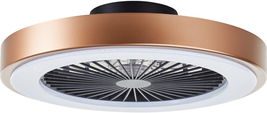 Brilliant Leuchten Led-plafondlamp SLIMLINE LED plafondlamp ventilator ICRGB CCT 49 cm 4700 lm 3000-6500 K (1 stuk) - Foto 4