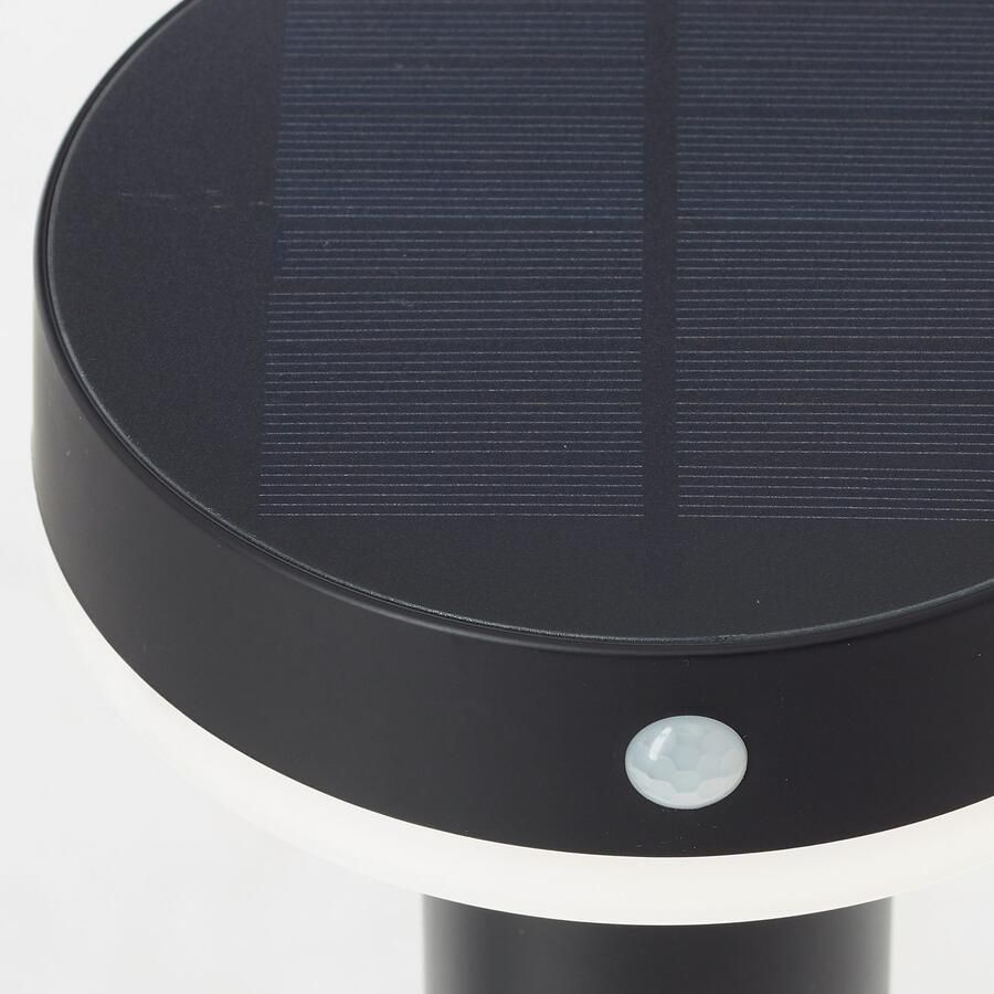 Brilliant Leuchten Led-sokkellamp Magua LED buitenvoetlamp solar 50 cm 350 lm 4000 K metaal zwart (1 stuk) - Foto 2