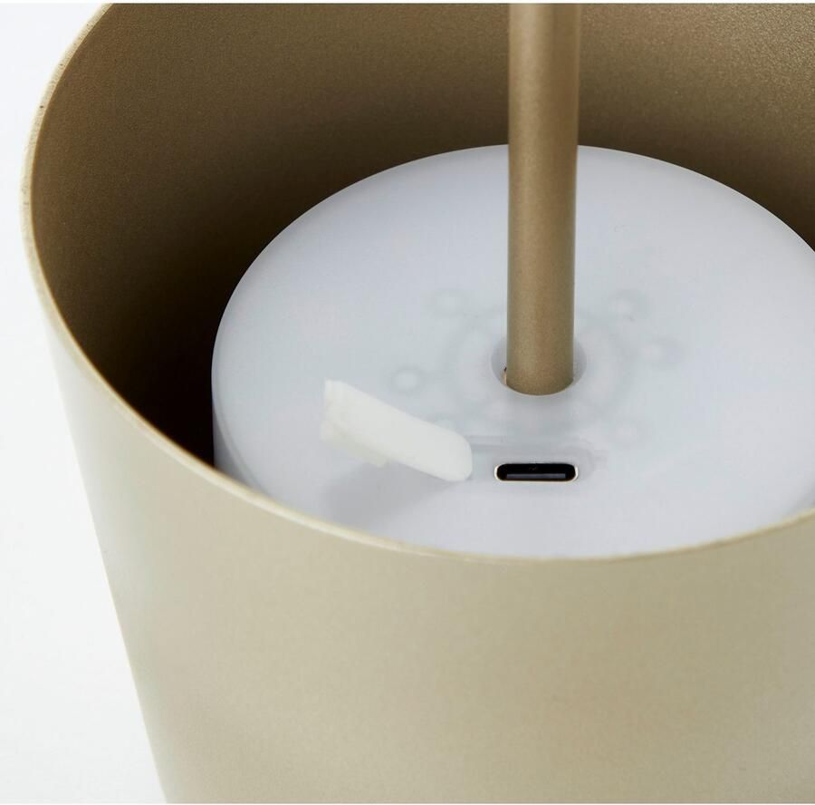 Brilliant Leuchten Led-tafellamp Kaami mobiele LED buiten tafellamp mobiele led buiten tafellamp 37 cm 310 lm touchdimmer usb - Foto 4