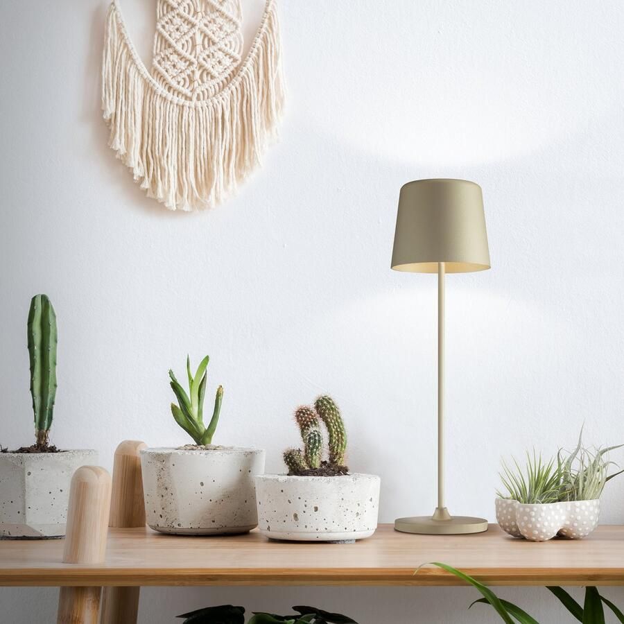 Brilliant Leuchten Led-tafellamp Kaami mobiele LED buiten tafellamp mobiele led buiten tafellamp 37 cm 310 lm touchdimmer usb - Foto 2